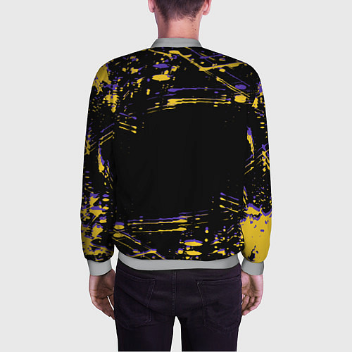 Мужской бомбер Los angeles lakers NBA / 3D-Меланж – фото 4