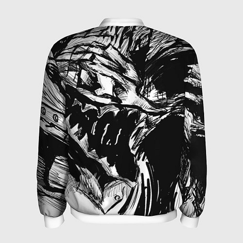 Мужской бомбер БЕРСЕРК РИСУНОК BERSERK / 3D-Белый – фото 2