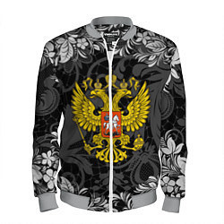 Бомбер мужской Российская Федерация, цвет: 3D-меланж