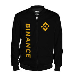 Мужской бомбер БИНАНС ЛОГО КАРБОН BINANCE LOGO