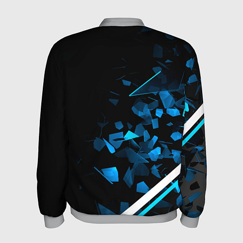 Мужской бомбер Mercedes AMG Осколки стекла / 3D-Меланж – фото 2