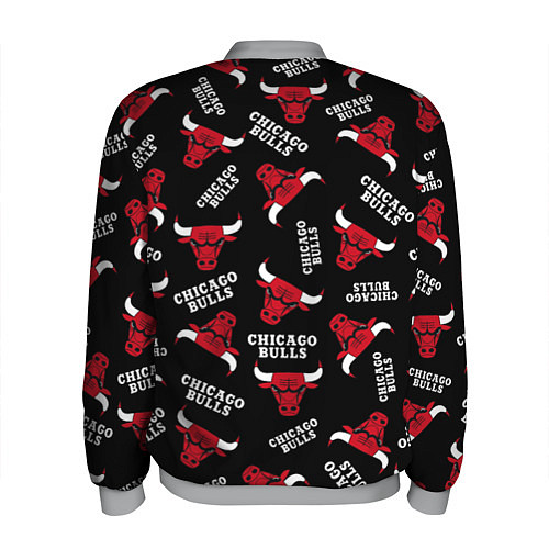 Мужской бомбер CHICAGO BULLS БЫКИ УЗОР / 3D-Меланж – фото 2