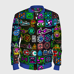 Бомбер мужской Geometry Dash: Heroes, цвет: 3D-синий