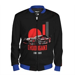 Бомбер мужской HOOLIGAN HOONIGAN, цвет: 3D-синий