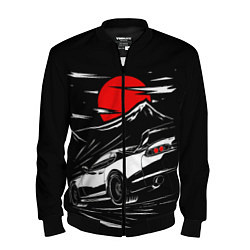 Бомбер мужской Toyota Supra: Red Moon, цвет: 3D-черный