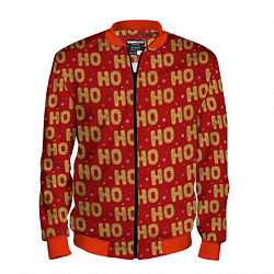 Бомбер мужской HO-HO-HO, цвет: 3D-красный
