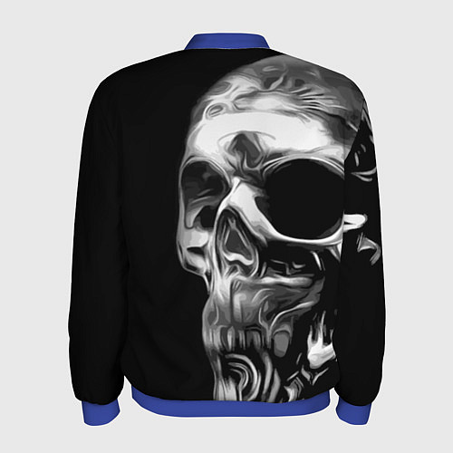 Мужской бомбер Vanguard skull 2022 / 3D-Синий – фото 2
