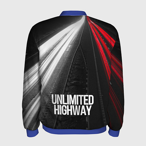 Мужской бомбер Unlimited Highway / 3D-Синий – фото 2