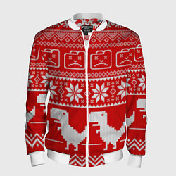 Мужской бомбер Вязаный принт