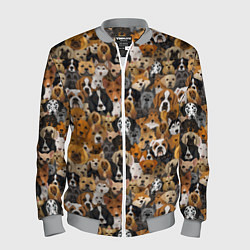 Мужской бомбер Собаки Разные Породы