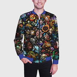 Бомбер мужской DOTA 2 ВСЕ ПЕРСОНАЖИ В ЦВЕТЕ, цвет: 3D-синий — фото 2