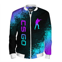 Мужской бомбер CS GO NEON SYMBOL STYLE SKIN КС ГО НЕОН