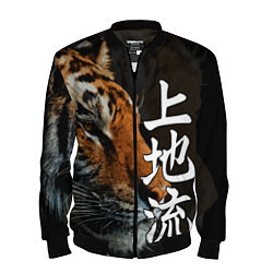 Бомбер мужской Год тигра 2022 Взгляд, цвет: 3D-черный