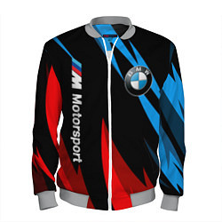Бомбер мужской BMW Логотип Узор, цвет: 3D-меланж