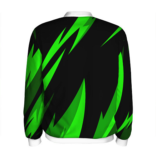 Мужской бомбер RAZER GREEN / 3D-Белый – фото 2
