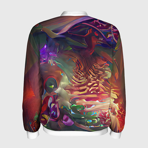 Мужской бомбер Рождественские тайны / 3D-Белый – фото 2