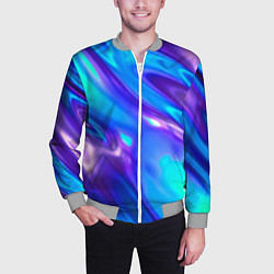 Бомбер мужской Neon Holographic, цвет: 3D-меланж — фото 2