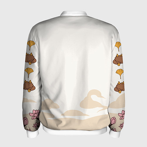 Мужской бомбер ДЖУН ЛИ МОТИВЫ ГЕО АРХОНТ / 3D-Белый – фото 2