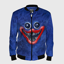 Бомбер мужской Smile Huggy Wuggy, цвет: 3D-черный