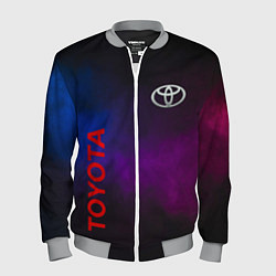 Мужской бомбер Toyota - неоновый дым