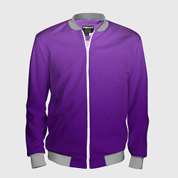 Мужской бомбер Красивый фиолетовый градиент