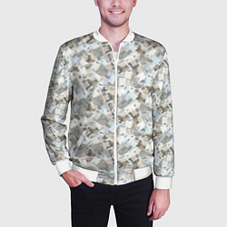 Бомбер мужской Банкноты 50 рублей, цвет: 3D-белый — фото 2