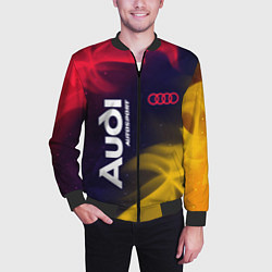 Бомбер мужской АУДИ Autosport Пламя, цвет: 3D-черный — фото 2