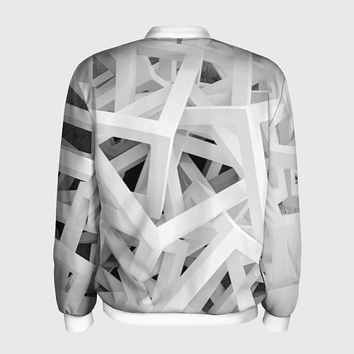 Мужской бомбер БЕЛЫЙ АРХИТЕКТОР / 3D-Белый – фото 2