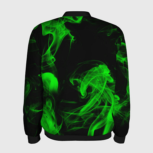 Мужской бомбер Skoda: Green Smoke / 3D-Черный – фото 2