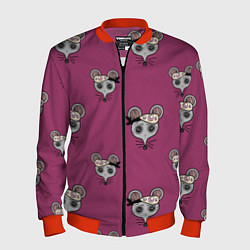 Бомбер мужской Ниндзя-мыши Клинок, рассекающий демонов Kimetsu no, цвет: 3D-красный