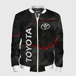 Бомбер мужской Toyota sport auto, цвет: 3D-белый