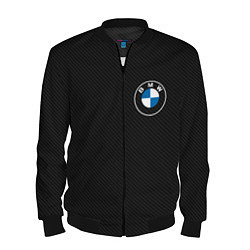 Бомбер мужской BMW LOGO CARBON ЧЕРНЫЙ КАРБОН, цвет: 3D-черный