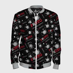 Бомбер мужской Photographer Фотограф, цвет: 3D-меланж