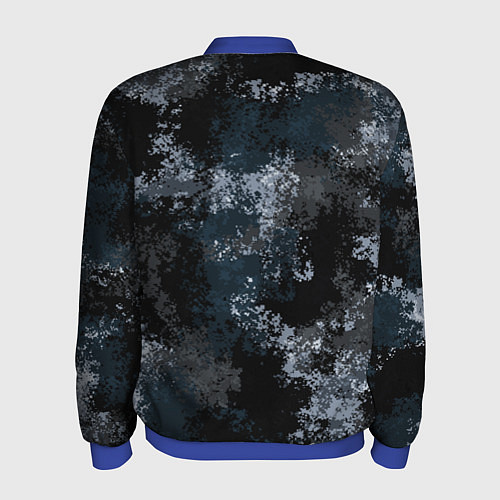 Мужской бомбер Камуфляж ночной Ниндзя / 3D-Синий – фото 2