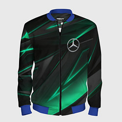 Бомбер мужской MERCEDES-BENZ AMG NEON STRIPES PETRONAS, цвет: 3D-синий