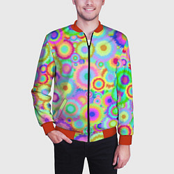 Бомбер мужской Disco-Tie-Dye, цвет: 3D-красный — фото 2