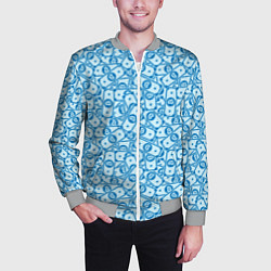 Бомбер мужской Bitcoin деньги, цвет: 3D-меланж — фото 2