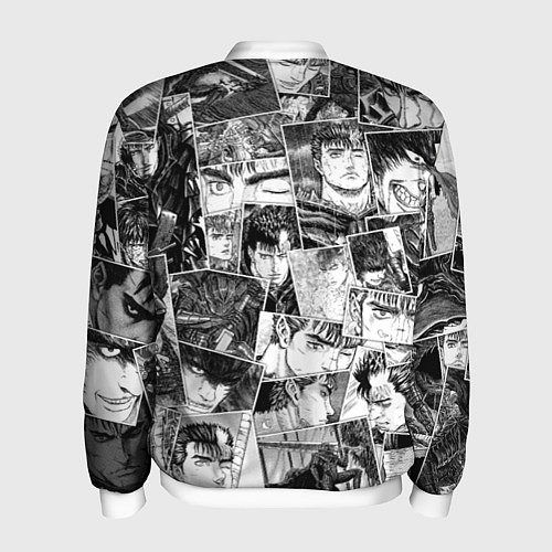 Мужской бомбер Berserk pattern / 3D-Белый – фото 2