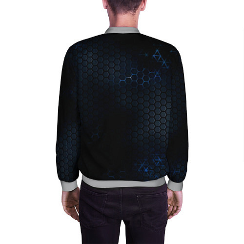 Мужской бомбер Lexus лексус / 3D-Меланж – фото 4