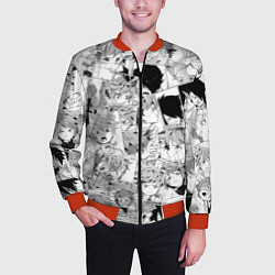 Бомбер мужской Обещанный Неверленд pattern, цвет: 3D-красный — фото 2