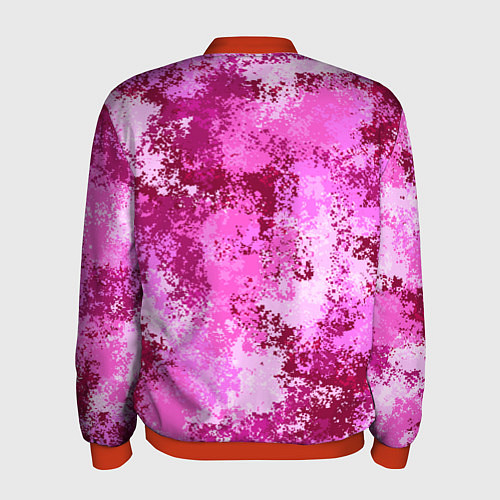 Мужской бомбер Спортивный камуфляж Пикси - Питахайя / 3D-Красный – фото 2