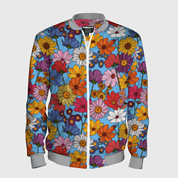 Мужской бомбер Ромашки-лютики