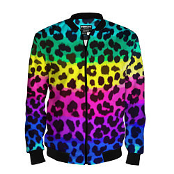 Мужской бомбер Leopard Pattern Neon