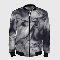 Мужской бомбер Бело-черный тай-дай