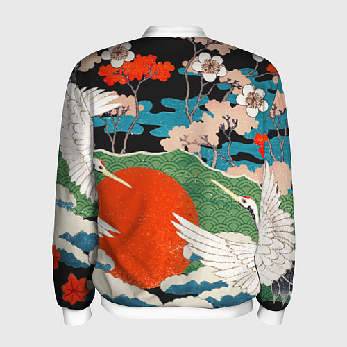 Мужской бомбер Воспоминания об Японии / 3D-Белый – фото 2