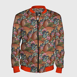 Мужской бомбер Паттерн волнистые узоры