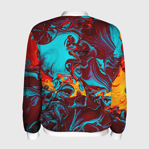 Мужской бомбер Каляка-маляка / 3D-Белый – фото 2