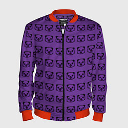 Бомбер мужской Purple Panda, цвет: 3D-красный