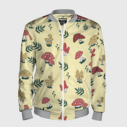 Бомбер мужской Mushroom, грибы- грибочки, цвет: 3D-меланж