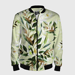 Мужской бомбер Цветы Липовый Сад